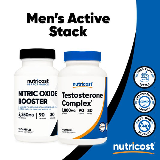 Nitric Oxide Booster & Testosterone Booster Bundle